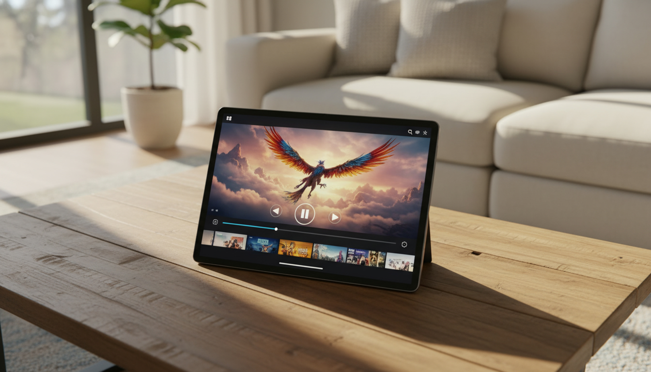 Tablette HONOR Pad utilisée pour le divertissement
